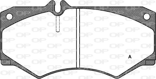 OPEN PARTS Комплект тормозных колодок, дисковый тормоз BPA0047.30